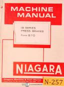 Niagara-Niagara 1B, Press Brake, B-7-D, Service Manual-1B-B-7-D-01
